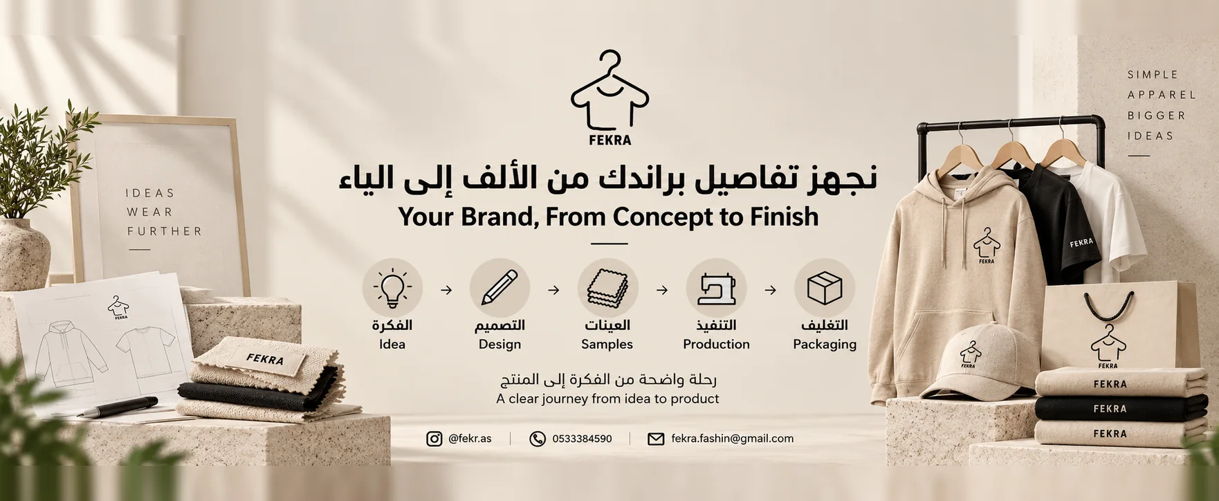 تصميم القطعة وموكب قبل الإنتاج — فكرة